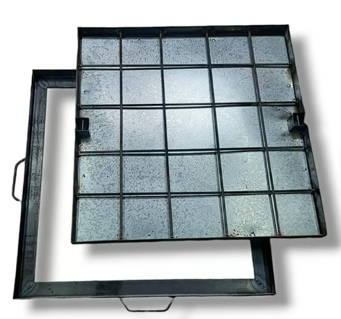 tapa alcantarillado 75x75x5cm para hormigonar