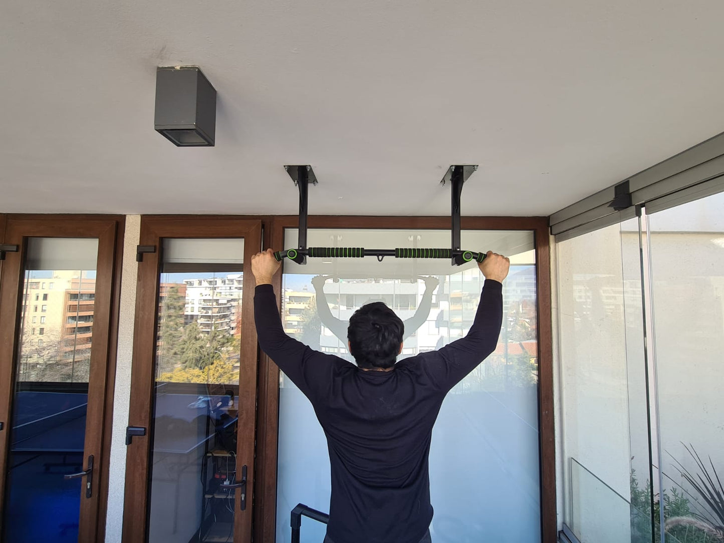 Barra de Dominadas de Techo | Gimnasio en Casa para Dominadas, TRX y Saco de Boxeo